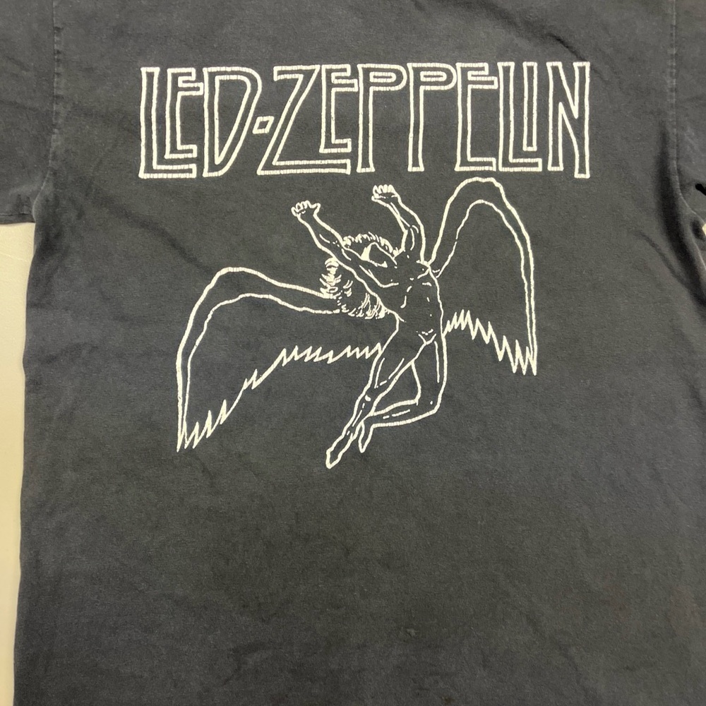 Vintage 90’s Led-Zeppelin Black Medium 100% Cotton - T-shirt